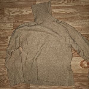 Cozy Tan Turtleneck Sweater
